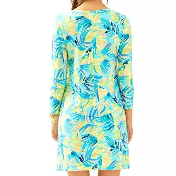 EEUC Lilly Pulitzer Devon Scoop Neck‎ Dress in Multi Serenity Now Size SMALL - Picture 3 of 7
